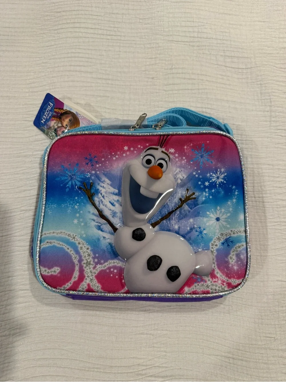 Disney Olaf Lunch Bag - Pink Blue Purple